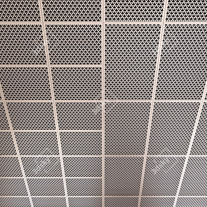 Perforated Metal Panels for Ceiling and Wall Decoration 3D model image 3