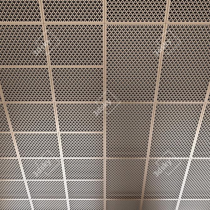 Perforated Metal Panels for Ceiling and Wall Decoration 3D model image 4