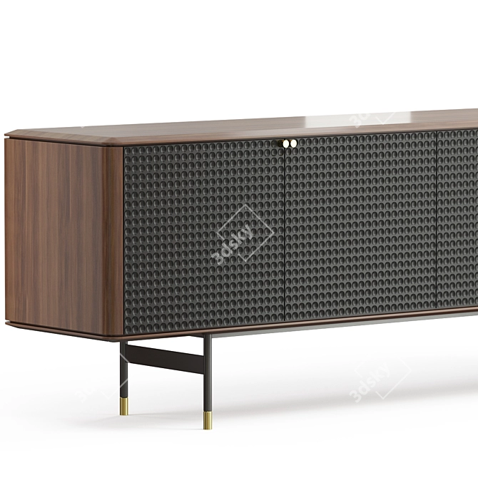 Modern Rustic Leyla Sideboard 3D model image 2