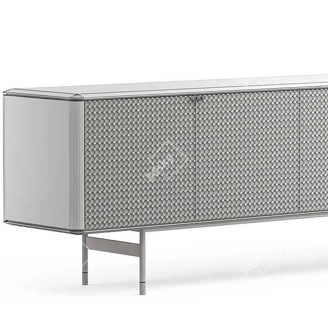 Modern Rustic Leyla Sideboard 3D model image 3