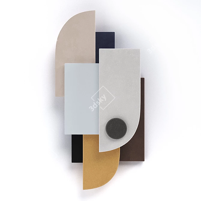 Giobagnara Tabou Parete #1 Wall Sculpture - Modern Decor Element 

 Stylish Wall Sculpture by Giobagnara 3D model image 1