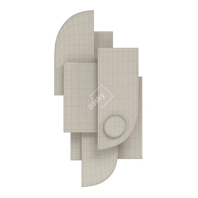 Giobagnara Tabou Parete #1 Wall Sculpture - Modern Decor Element 

 Stylish Wall Sculpture by Giobagnara 3D model image 12