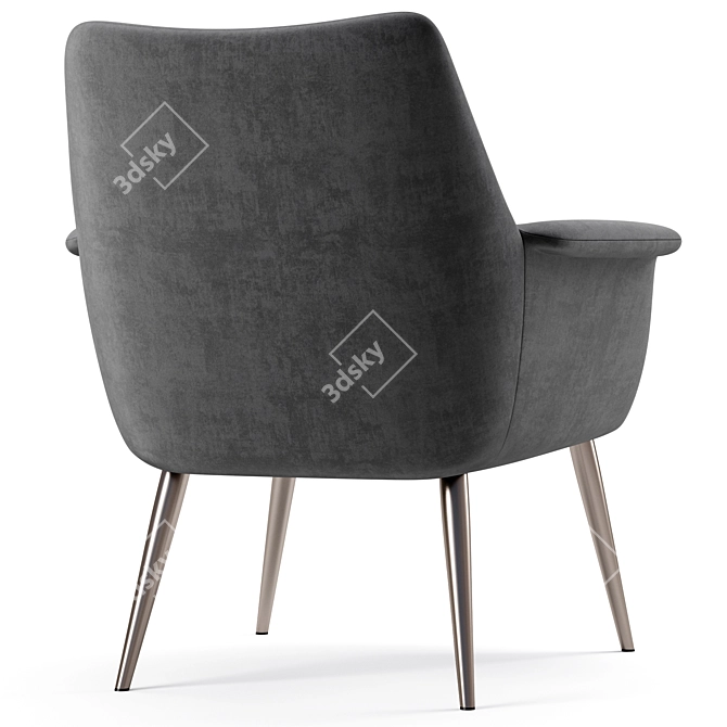 Modern Elegance: Finley Lounge Chair 3D model image 4
