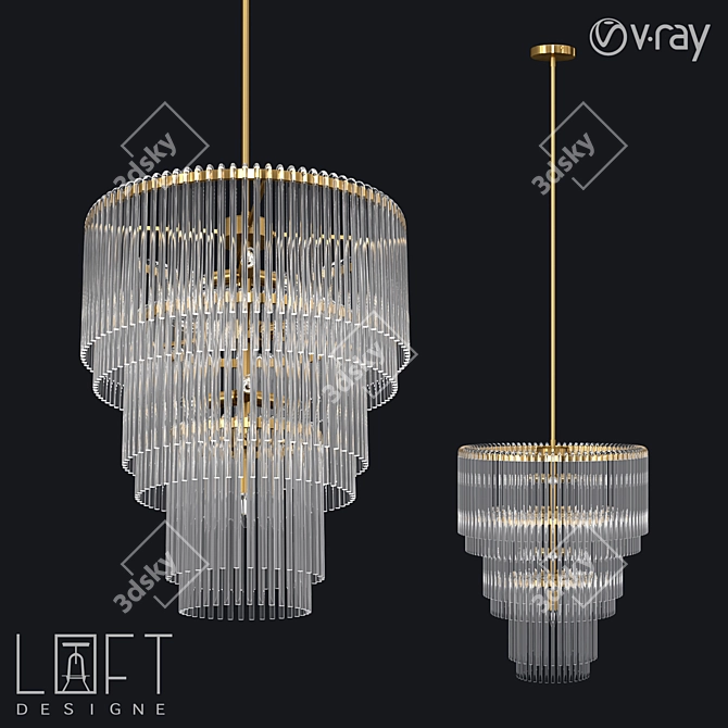 LoftDesigne 1027 Pendant Light 3D model image 1