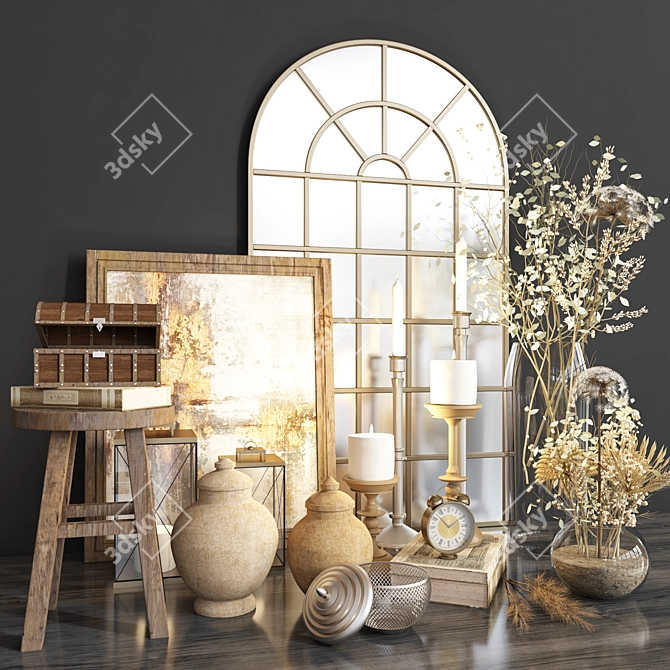 Classic Decorative Set 3D model image 1