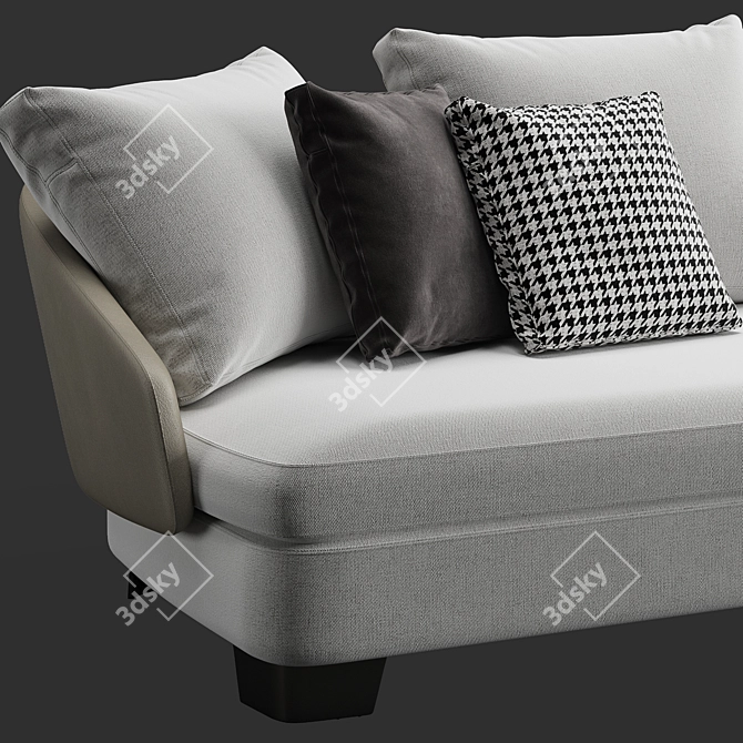 Modern Minotti Lawson Corner Sofa 3D model image 4