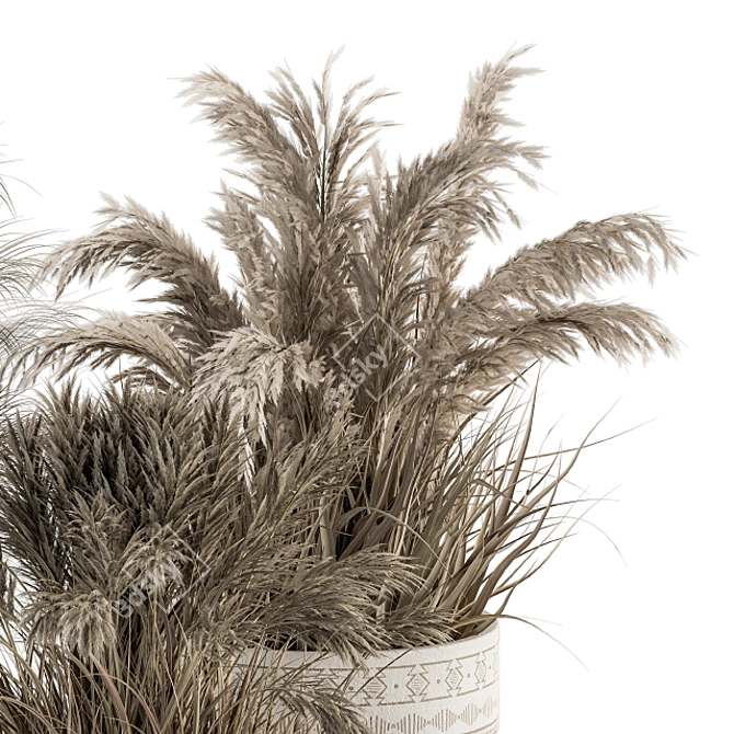 Botanical Bliss: Dried Plant Set 3D model image 2