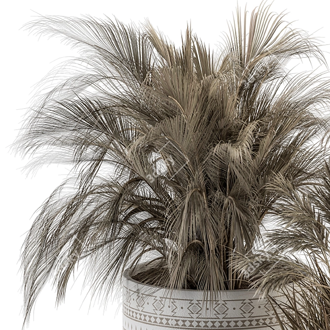 Botanical Bliss: Dried Plant Set 3D model image 3