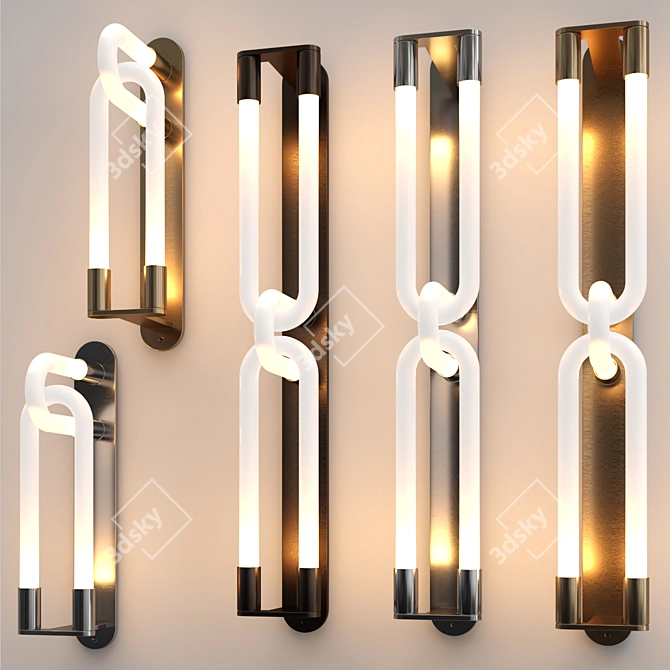 Sleek Loopi Wall Collection 3D model image 4