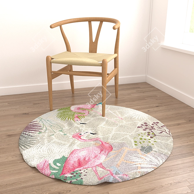 Versatile Rug Set: 8 Designs for Close & Distant Shots 3D model image 3