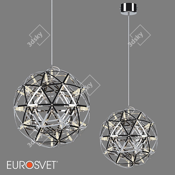 Industrial LED Pendant Light Bogate's Plesso 3D model image 1