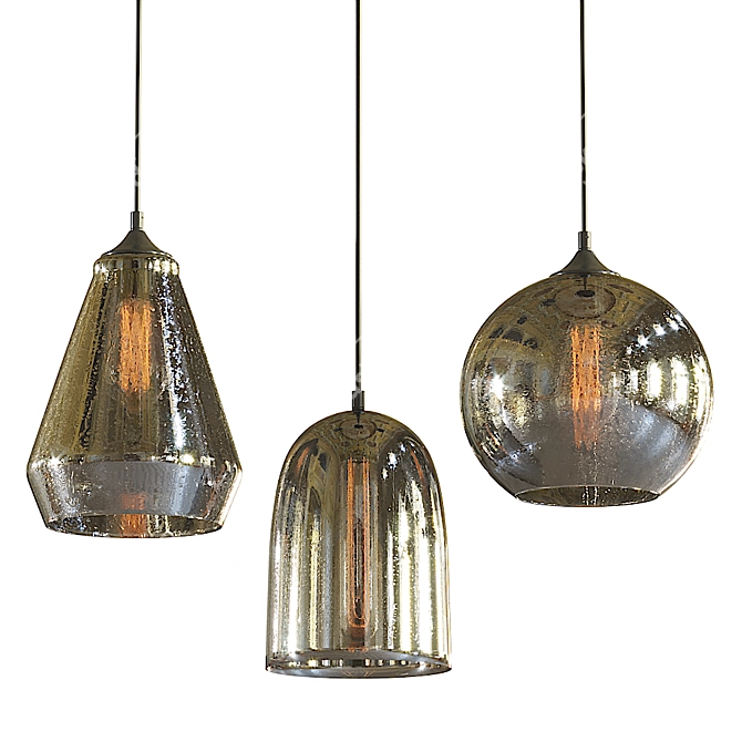 Modern Pendant Lamp: Maytoni Bergen 3D model image 1