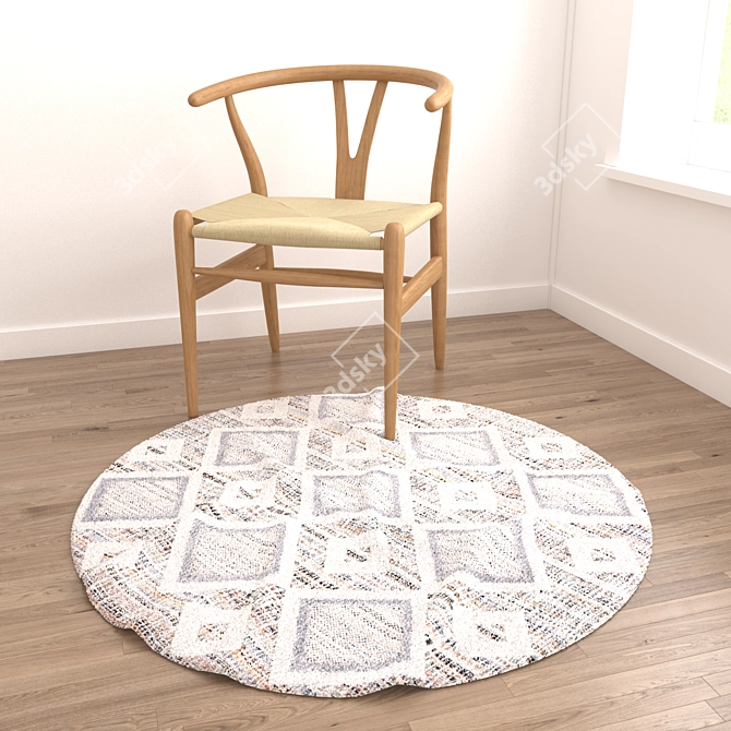 Versatile Rug Collection: Set of 8 with Variations 3D model image 4