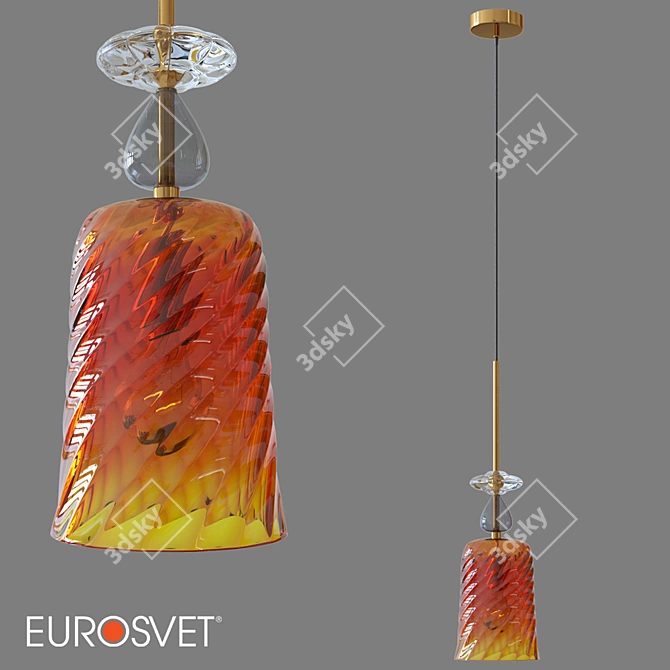 Amber Dream Pendant - Eurosvet 3D model image 1