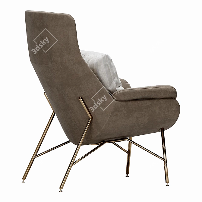 Luxurious Ditre Italia Beetle Armchair 3D model image 13