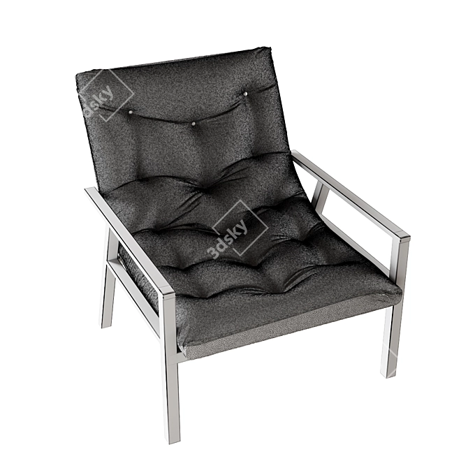 Modern Armchair Chair: Stylish and Comfortable 3D model image 2