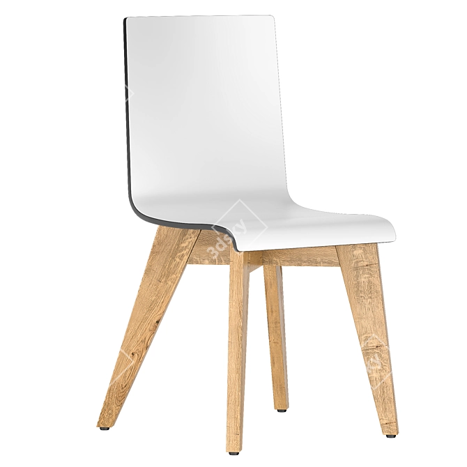 Modern FROVI JIG Laminate Chair 3D model image 1