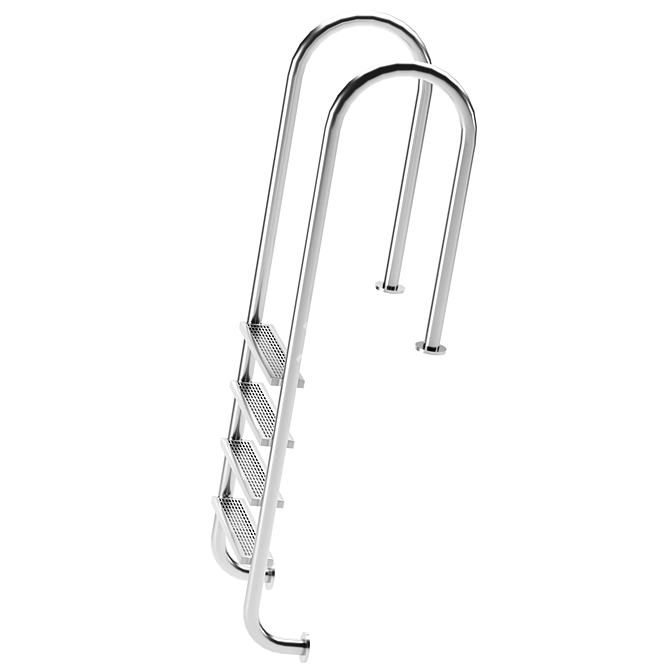 Sturdy Pool Ladder for Safe Entry 3D model image 3