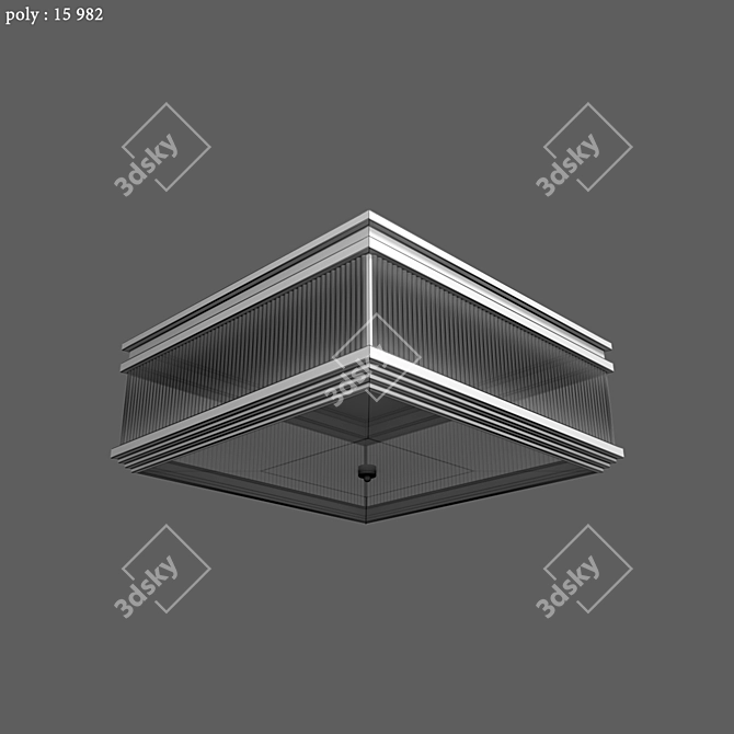 Title: Marly Ceiling Lamp 3D model image 4
