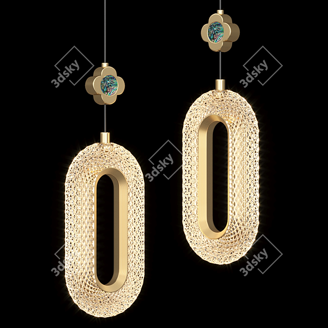 LUARA C LED Pendant Lamp 3D model image 1