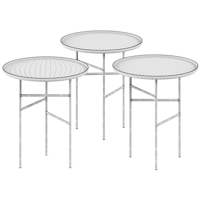  Elegant Elgin Accent Table 3D model image 2