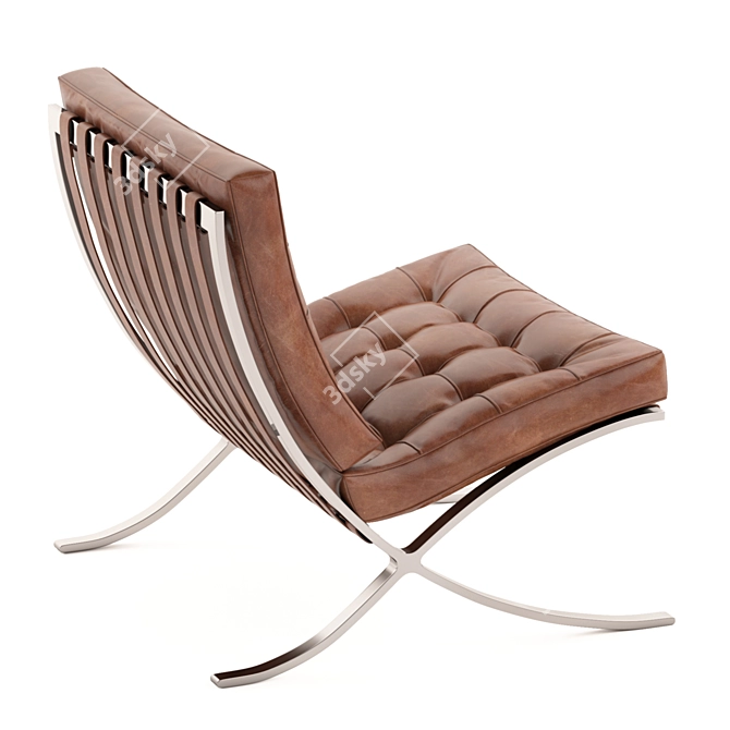 Title: Elegant Barcelona Chair: Perfect Comfort 3D model image 2