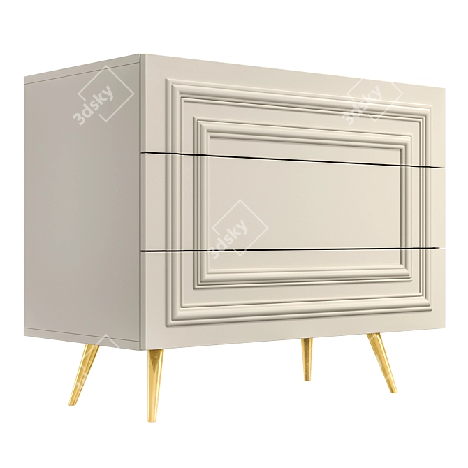 Modern Chest of Drawers | TSR2 Collection 3D model image 4