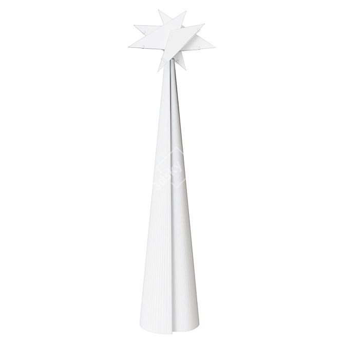 Divine Glow: Nun LED Floor Lamp 3D model image 2