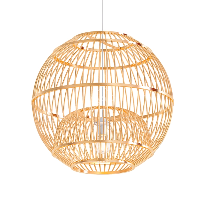 Stylish Calico Suspension Light 3D model image 1