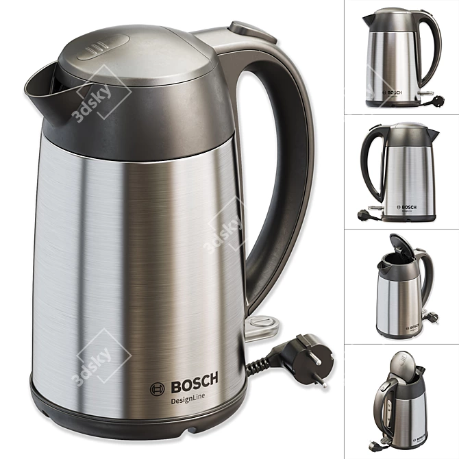 BOSCH_TWK3P420 Electric Kettle: Sleek Design, High Performance 3D model image 1