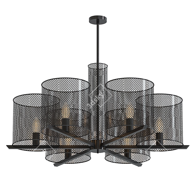 Eichholtz Morrison Bronze Chandelier - Timeless Elegance 3D model image 1