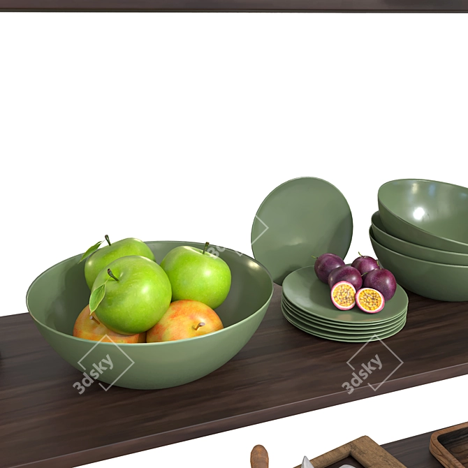 Modern Kitchenware Set 2015 3D model image 3