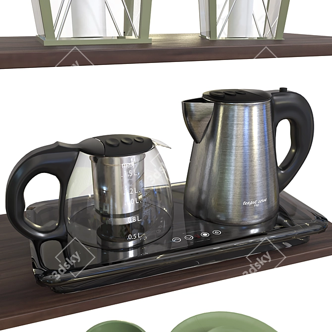 Modern Kitchenware Set 2015 3D model image 4