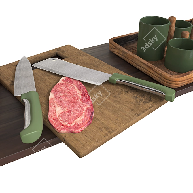 Modern Kitchenware Set 2015 3D model image 5