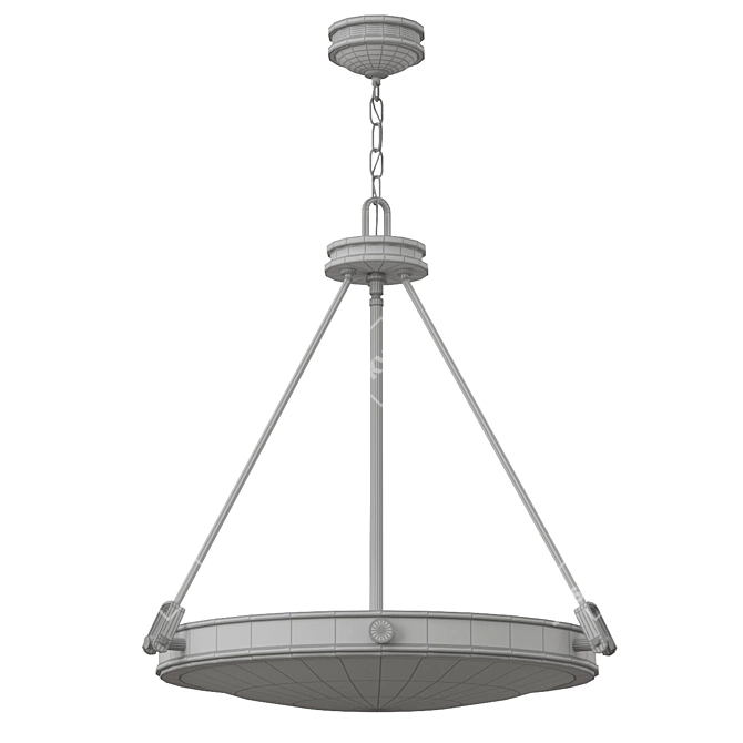 Retro Pendant Light - Hinkley HK-COLLIER-P 3D model image 3