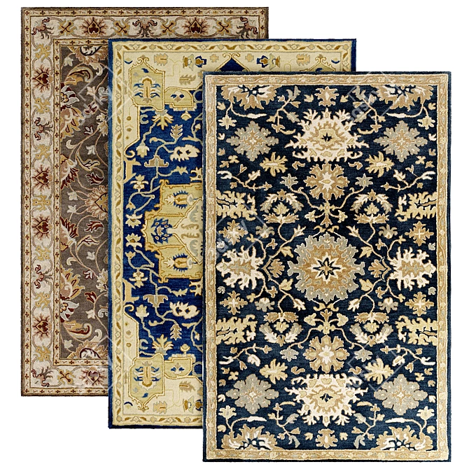 Timeless Elegance Rug 3D model image 1