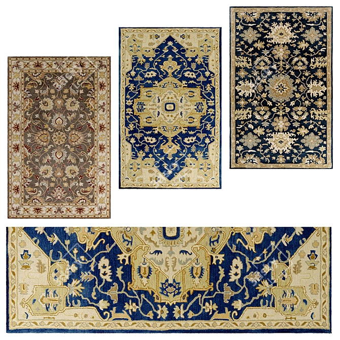 Timeless Elegance Rug 3D model image 2