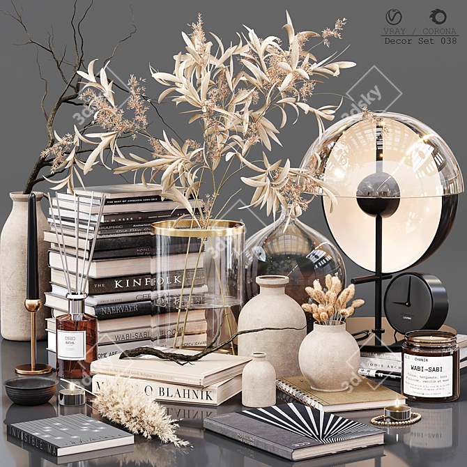 Elegant Decor Set Collection 3D model image 1