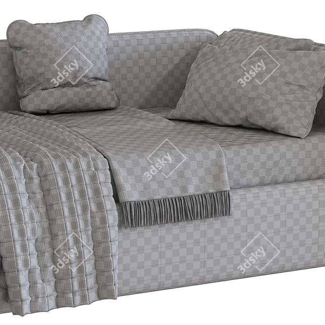 Modern Convertible Sofa Bed - WEENY 3D model image 5