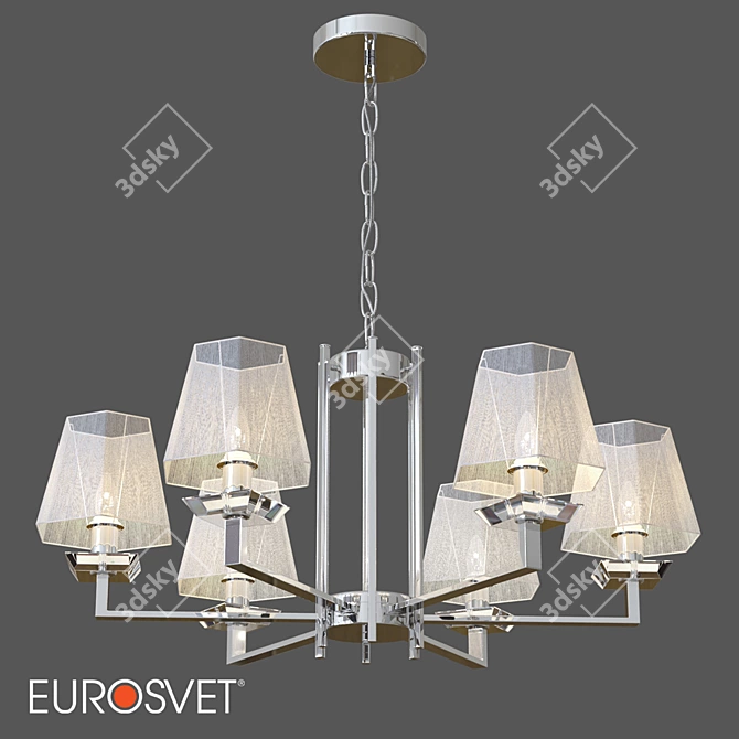 Smart Home Chandelier - Eurosvet Alegria 3D model image 1