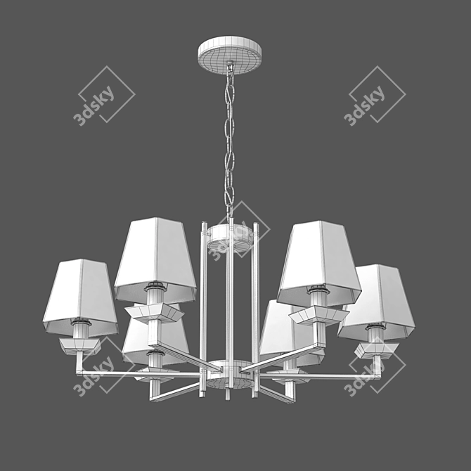 Smart Home Chandelier - Eurosvet Alegria 3D model image 2