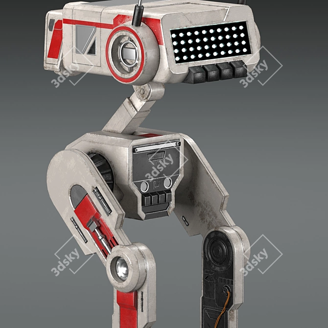 Star Wars Jedi Robot: Highly Detailed 3D Model 3D model image 2