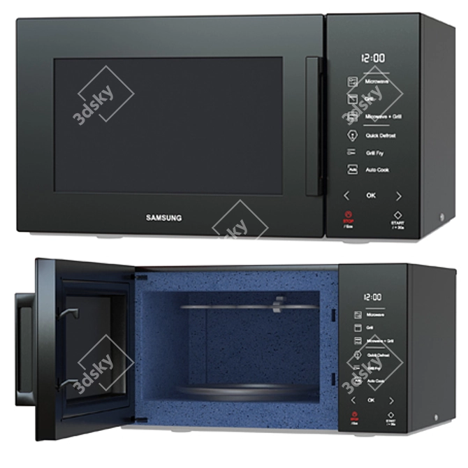 Samsung Grill Fry Microwave 3D model image 1