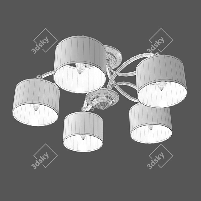 Smart Home Ceiling Chandelier: Eurosvet Fabiola 3D model image 2