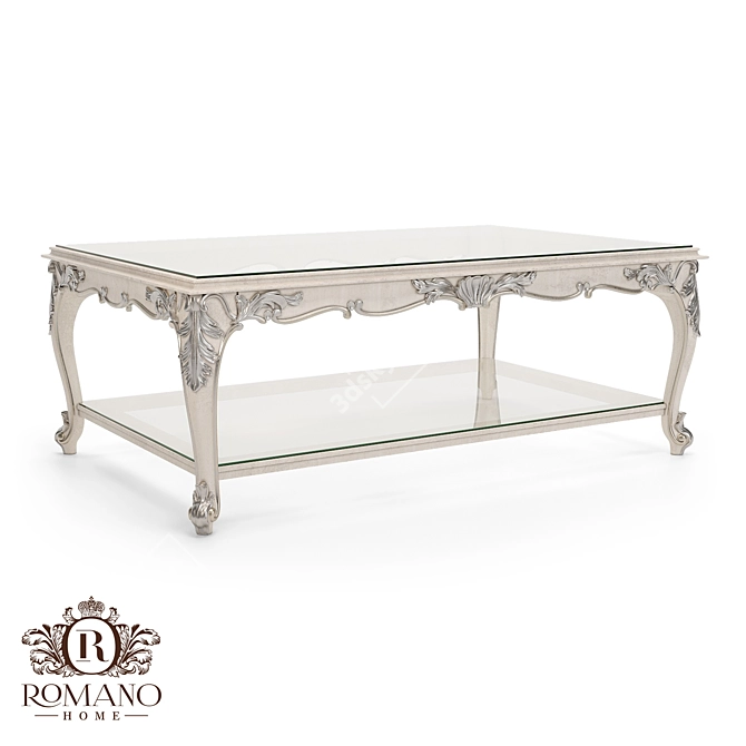 Handcrafted Josephine Coffee Table: Customizable and Elegant 3D model image 1