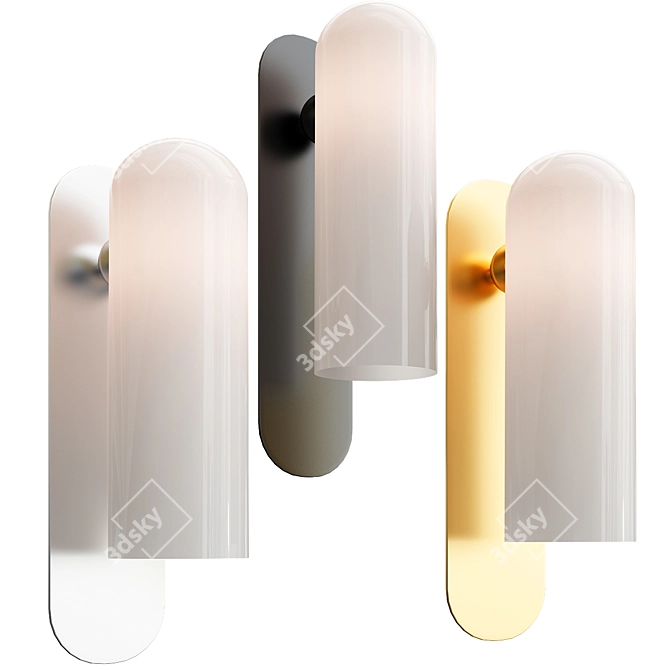 Elegant Odyssey Wall Light 3D model image 1