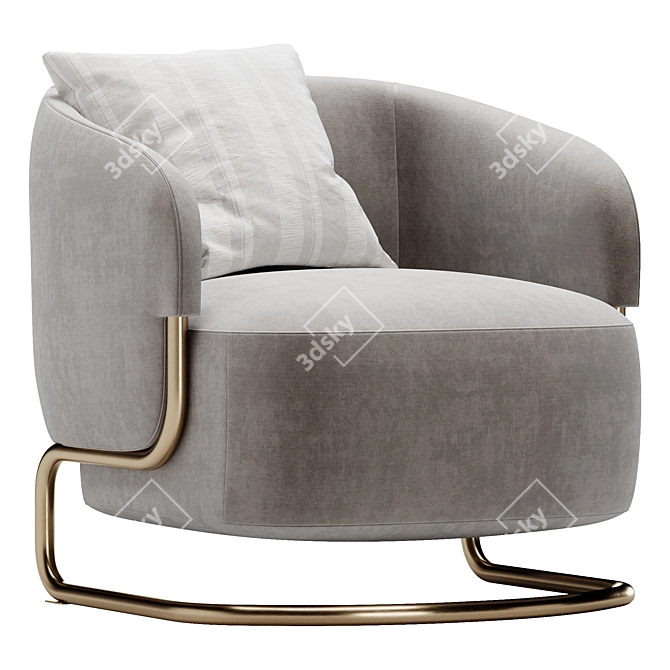 Sleek and Comfortable Ditre Italia Marabu Armchair 3D model image 1