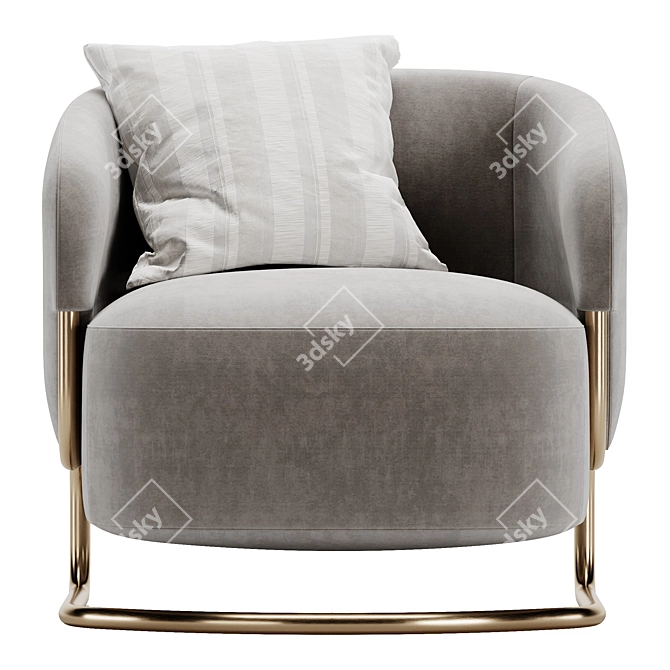 Sleek and Comfortable Ditre Italia Marabu Armchair 3D model image 2