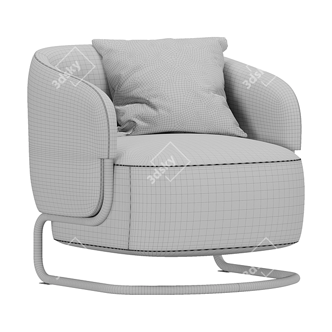 Sleek and Comfortable Ditre Italia Marabu Armchair 3D model image 4