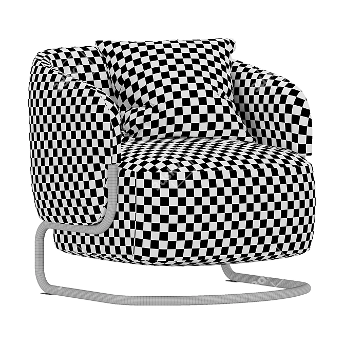 Sleek and Comfortable Ditre Italia Marabu Armchair 3D model image 5